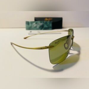 Maui Jim MJ442-15M Akau Sunglasses Green Rimless MAUI Lenses 62-13-136 NEW